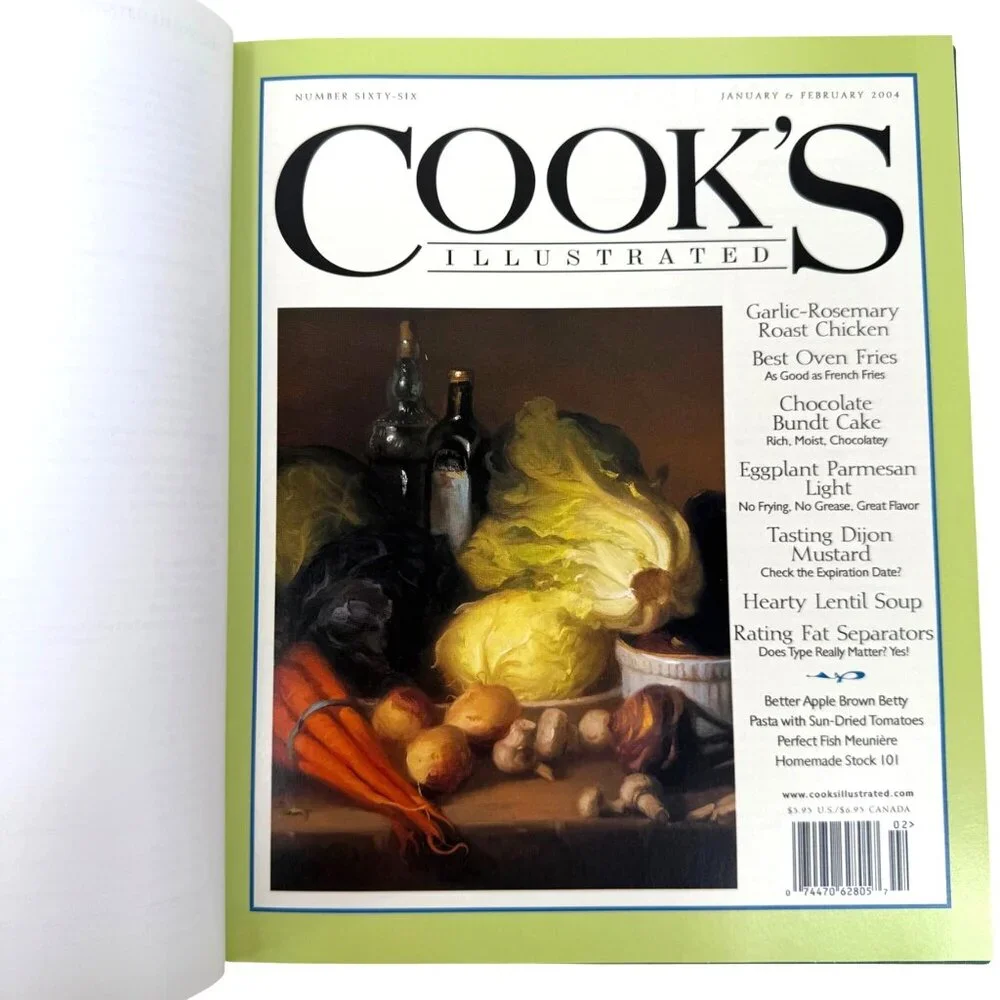 Cooks‎ Illustrated 2004 Annual Cookbook Hardcover Bound Volume Complete Year
